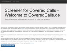 Tablet Screenshot of coveredcalls.de